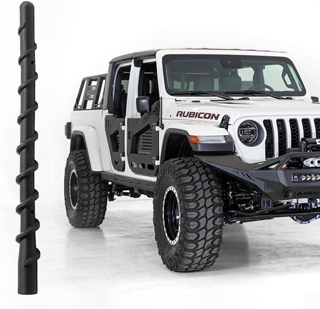 VOFONO Short Antenna for 2007-2026 Jeep Wrangler Gladiator JK JL JT JKU JLU Sahara Rubicon Sport 4xe Willys Mojave, 7 Inch Jeep Replacement Antenna Wrangler Gladiator Accessories
