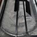 Tribesigns Square Coffee Table with 2 Tiers, 40 inches Low Farmhouse Coffee Table with Wood Storage Shelf Heavy Duty Metal Curved Frame for Modern Living Room, Black Rustic Brown