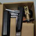 Veise VE018 Smart Knob Handle Lock - Fingerprint, App Control, Keyless Entry for Front Door and Bedroom, Electronic Digital Keypad, Auto Lock, Remote Access Sharing, IP55 Weatherproof, Matte Black