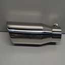 A-KARCK Exhaust Tip 3.5 Inch Inlet, 3.5 Inlet 5" Outlet 12" Long Stainless Steel Polished Finish Tailpipe Tip, Bolt On Design