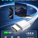 USB C to USB C, 240W USB C Cable, 6.6ft C to C Cable Fast Charging for Macbook Pro/Macbook Air, iPad Pro 12.9-inch, iPhone 15/Pro Max/Pro/Plus, Samsung Galaxy S23,Compatible 140W/100W /65W/45W/35W/20W