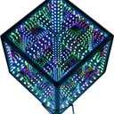 Infinity Hyper Cube LED Table Lamp, Color-Changing Music-Sync APP-Controlled Ambient Light for Gaming, Party, Home (6 Inchs)