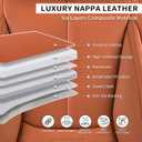 Car Seat Covers, Leather Seat Covers for Cars Full Set, Waterproof and Breathable Suitable for Most SUV/Truck/Sedan/Automotive 5 Pack (Brown)