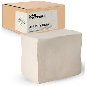 Old Potters Premium Air Dry Clay, White, 10 lbs, All Natural Modeling Clay. Ideal for Beginners and Advanced Sculptors.