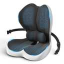 YLSCOO Large Car Seat Cushion with Lumbar Support Pillow for Long Sitting