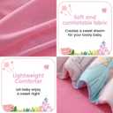PHF 4 Piece Toddler Bedding Set, Ultra Soft Toddler Comforter Sets Include Comforter, Fitted Sheet, Flat Top Sheet and Pillowcase for Girls, Bed in A Bag for Toddler Bedroom, Princesses