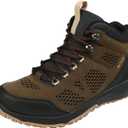 Northside Men's Benton Mid Waterproof Hiking Boot (11, Brown/Black)