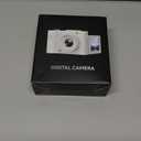 4K Digital Camera for Photography, Small Vlogging Camera with Flip Screen for YouTube, 50MP 16X Zoom, Portable Travel Cameras with 32GB SD Card for Beginners(White)