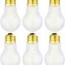 Frosted A15 Led Bulb 8W Equal 75 Watt E26 Light Bulb Soft White 3000K Dimmable E26 Edison Bulb for Ceiling Fan Light Bulbs,Wall sconces and Refrigerator Light Bulb 800lm,AC120V, 6Pack