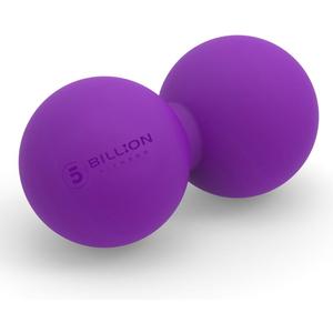 5BILLION FITNESS Peanut Massage Ball,Double Lacrosse Ball and Mobility Massage Ball for Physical Therapy - Deep Tissue Massage Tool for Myofascial Release, Muscle Relaxer, Acupoint Massage (Purple)