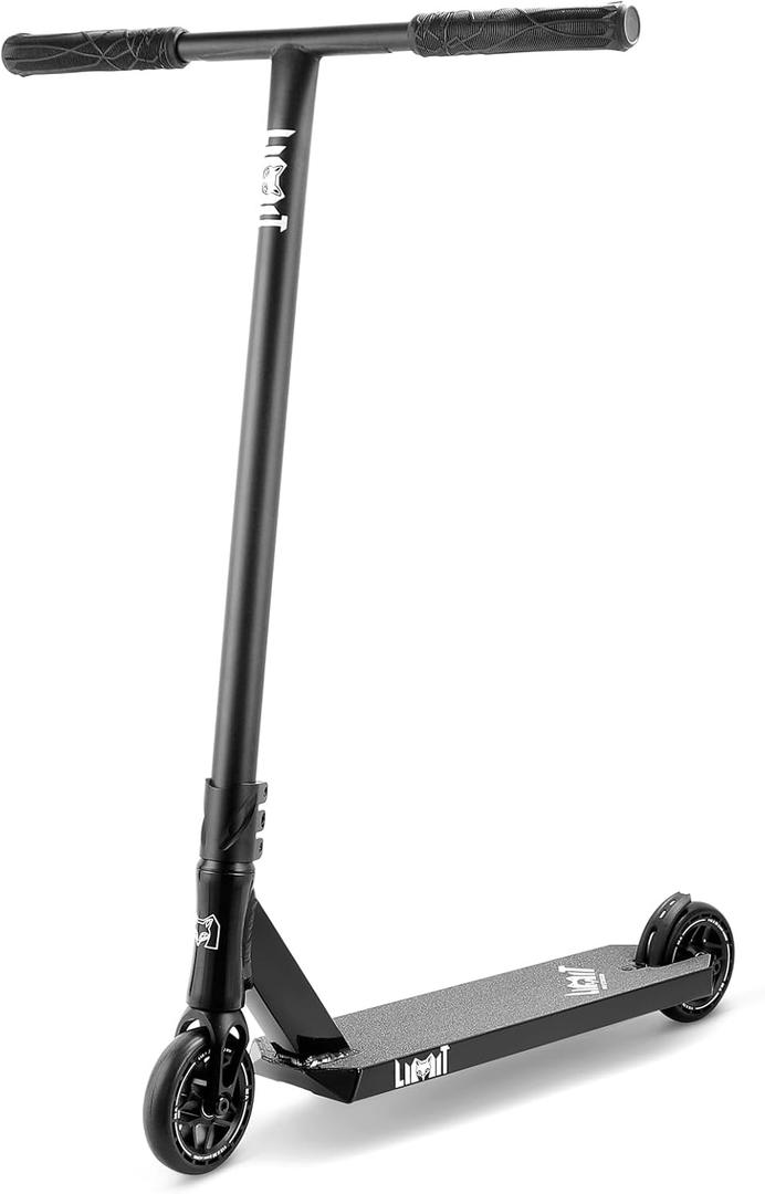 Limit LMT01-V2 Professional Scooter-Trick Scooter-Intermediate and Professional Stunt Scooter Suitable for Children, Teenagers and Adults 8 Years Old and Above-Durable (black)