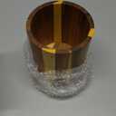 LOHONER Acacia Wood Utensil Holder for Kitchen Counter, 360° Rotating 7.2" Wooden Cooking Utensil Crock for Countertop, Farmhouse Kitchen Decor