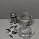 KOIOS Food Processor, 500W Electric Food Chopper with 2 Bowls (8 Cup+8 Cup) & 2 Bi-Level Blades&, Small Electric Grinder Meat Processor for Nuts, Meat, Onion, Garlic, Baby Food, Black