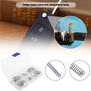 100PCS Car Remote Flip Key Blade Axis Lock Spring Stainless Steel 20mm Length 4mm Diameter 3mm Inner Diameter Key Blade Replacement Parts