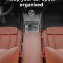 Pair of Car Console Organizer Storage, Car Seat Accessories, Car Seat Gap Filler Organizer Fit Sedan SUV Truck Brown