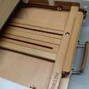 MEEDEN Studio Sketchbox Table Easel with Metal Lined Drawer - Adjustable Solid Beech Wood Tabletop Easel & Sketchbox Artist Easel with Storage, for Studio or Plein Air - Holds canvases up to 34" high