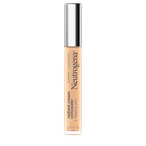 Neutrogena Healthy Skin Radiant Brightening Cream Concealer With Peptides & Vitamin E Antioxidant, Lightweight Perfecting Concealer Cream, Non-Comedogenic, Sugar Light 03 With Warm Undertones, 0.24 Oz