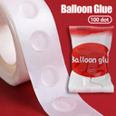 Balloon Glue, Double Sided Dots Stickers Multifunctional Balloon Glue Dots for Decoration Party, Wrapping Flowers 15 Pack