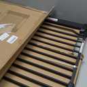 40.55" Extra Tall Baby Gate for Doorways, 54.8-57.4 in Wide Dog Gate Indoor, Walk Through Tall Pet Gates No Drilling, Pressure Mounted Child Safety Gate with Door for House Doggie, Black