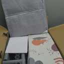 Fshibila 74" 50" Large Baby Playpen, Baby Playard for Babies and Toddlers, Play Pens for Indoor & Outdoor, Sturdy Safety Play Yard with Soft Breathable Mesh, Anti-Fall, Grey (with MAT)