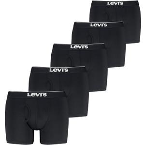 Levi's Men's 5-pack Microfiber Boxer Brief, Moisture Wicking, Ultra Soft Feel, Tag-free (Black, L)