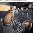 XL Truck Back Seat Extender for Dogs, Hard Bottom Dog Car Seat Cover for Back Seat, Heavy Duty Dog Hammock for Aggressive Chewers, Waterproof Pet Seat Covers for Trucks, F150, Ram1500, Large SUV