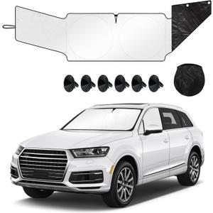 Sun Shade- Front and Side Car Windshield Sun Shade Front and Side Window Protector Block Sun Heat Visor Protection Cover Vehicle Interior Accessories Sunshades Prevent Prying and Protect Privacy