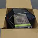 Kingsyard Metal Bird Feeder for Outdoor Hanging, Wild Bird Feeders with Circular Perch, Easy to Clean & Refill, 4 lbs Large Seed Capacity, Red