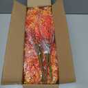 Geegoods 16 Bundles Artificial Fall Flowers Outdoor – Faux Lavender Flowers with Monkey Grass UV Resistant Plastic Faux Plants for Halloween Front Door Porch Patio Yard Balcony Decor, Orange Color