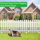 39.5ft(L) X 13in(H) Animal Barrier Fence, 28 Panels No Dig Fence for Dogs, 1.52IN Gap Anti Digging Dog Barrier, Rustproof Metal Garden Edging Border Defense for Outdoor, Yard, Lawn