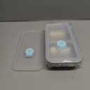 2Pcs Stainless Steel Snack Containers, 2 Compartments Portable Food Storage Bento Boxes with Lids, Divided Meal Prep Lunch Box Food Container Dishwasher Safe (2PCS-Pearl White)