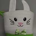 Holiday Home 9" Rope Basket -  Green, 1ct