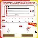 Preboun 2 Sets 12 ft Now Open Feather Flags Pole Kit for Business Advertising Feather Sign with Poles and Ground Spikes Open Flags Banner for Store Outside Signs(Red)