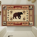 Rustic Lodge/Cabin Bear Area Rug, 4.6×1.19"