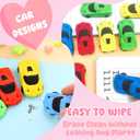 24pcs Valentines Day Cards for Kids School with Car Erasers,Valentines Day Gifts School Exchange for Kids Boys Girls Classroom Prizes Party Favors Toys