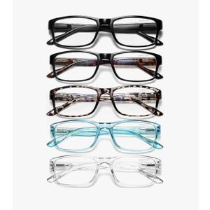 Gaoye Professional Reading Glasses for All Day - Computer Readers with Blue Light Protection - Value Pack