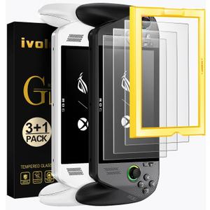Ivoler 3-Pack anti-glare Etched Screen Protector for ASUS ROG Xbox Ally/ROG Xbox Ally X Handheld 2025Matte Anti Glare Tempered Glass with Alignment Frame Anti-Scratch Full Coverage Guard