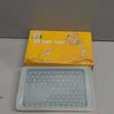 WIBIMEN Mini Ice Cube Trays, 0.55” Tiny Pebble Ice for Iced Coffee & Cocktails, Fast Chill, Easy Twist Release, Stackable with Lid & Storage Bin (2 Pack, Blue)