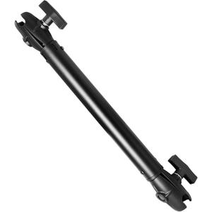 Aluminum Extension(18.3"/46.5cm) Double Socket Arm for 1.5 Inches / C Size / 38mm Ball Accessories, Powerful Clamp, 360 Rotation, Compatible with RAM Mount, iBolt and More