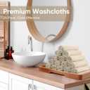 HOMEXCEL Microfiber Washcloths 24 Pack, Highly Absorbent and Soft Face Towel, Multi-Purpose Wash Cloths for Bathroom, Hotel, Spa, Gym, and Kitchen, 12x12 Inch, Brown