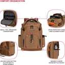 SwissGear Tool Bag Backpack, Fits Up to 17-Inch Laptop, Work Pack PRO, Brown Canvas, Large