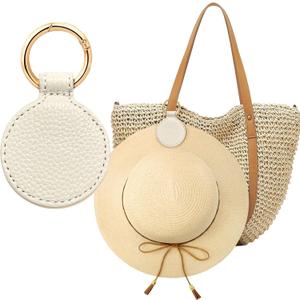 Niveaya Magnetic Hat Clip for Travel on Bag - Magnet Storage Hook, Vacation Traveling Essentials Accessory Beige