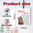 4 Pcs Cardinal Christmas Car Air Freshener Cardinal Memorial Air Freshener for Cars Hanging Memorial Christmas Car Accessories Decor Decorations Gifts for Women