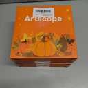 2 x Artscope Fall Decorative Throw Pillow Covers 20x20 Inch Set of 4 Fall Gifts for Home Decor, Buffalo Plaid Autumn Pumpkin Maple Leaves Harvest Decoration Pillow Cases for Home Sofa Couch Decor-Orange A