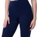 DUCMODA Women's 70D Semi-Opaque Tights High Waist Solid Soft Stretch Pantyhose (Blue, M)