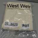 Ivory Lace Curtains - Scalloped Edges, Pearls Dcor Floral Embroidery, Sheer Light Filtering, Vintage Boho Victorian Style, Decorative Panels for Bedroom & Living Room, 52 x 84 inches Long