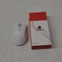Wireless Mouse - Dual Bluetooth & 2.4 GHz USB Receiver, Ergonomic Design, Quiet Clicks, Low Power - Multi-Device Compatibility for Laptop, Computer, iPad, MacBook, Chromebook (White and Grey)