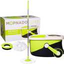 Mopnado - Microfiber Mop Head Replacements Spin Mop System (2 Pack) - Great for All Types of Floors: Tile, Wood, Laminate, Vinyl, Stone, Marble - Machinewashable, Lifespan 6-12 Months