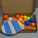 Pandahero Beach Paddle Ball Replacement Set - 12 Colorful High Visibility Waterproof Balls, Suitable for Smash Ball, Pro Kadima, and All Kinds of Outdoor Beach Paddle Games