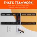 ECHOGEAR Wall Brush Plate 2 Pack for Hiding Up to 8 Low Voltage Cables - Sturdy Brushes with Cable Catching Design - Ideal Cable Pass Through for Wall Mounted TVs